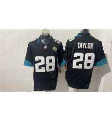 Men Jacksonville Jaguars  28 Fred Taylor Black 2026 F U S E  Vapor Untouchable Limited Stitched Jersey