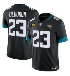 Men Jacksonville Jaguars  Foyesade Oluokun Black 2026 F U S E  4 Star C Patch Vapor Limited Stitched Football Jersey