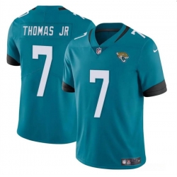 Youth Jacksonville Jaguars 7 Brian Thomas Jr Teal 2024 Draft Vapor Untouchable Limited Stitched Jersey