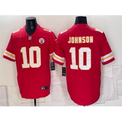 Men Kansas City Chiefs  10 Emmett Johnson Red 2026 Vapor Untouchable Limited Stitched Football Jersey