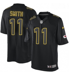 Men Nike Kansas City Chiefs 11 Alex Smith Limited Black Impact NFL Jersey