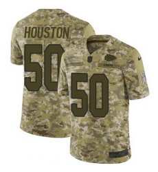 Nike Chiefs #50 Justin Houston Camo Mens Stitched NFL Limited 2018 Salute To Service Jersey