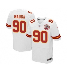 nike nfl jerseys kansas city chiefs 90 mauga white[Elite][mauga]