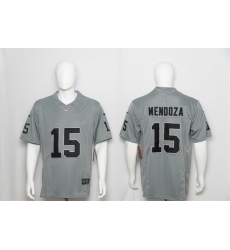Men Las Vegas Raiders  15 Fernando Mendoza Grey 2026 F U S E  Vapor Untouchable Limited Stitched Football Jersey