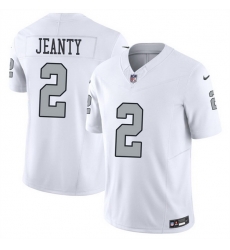 Men Las Vegas Raiders  2 Ashton Jeanty White 2026 F U S E  Color Rush Vapor Untouchable Limited Stitched Football Jersey