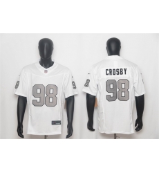 Men Las Vegas Raiders  98 Maxx Crosby White 2026 F U S E  Color Rush Vapor Untouchable Limited Stitched Football Jersey