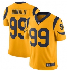 Men Los Angeles Rams Active Player Custom Gold 2025 Color Rush Limited Stitched Football Jersey