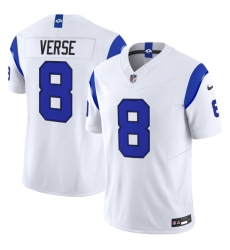 Men's Los Angeles Rams #8 Jared Verse White 2026 F.U.S.E. Vapor Limited Football Stitched Jersey