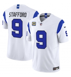 Men's Los Angeles Rams #9 Matthew Stafford White 2026 F.U.S.E. With 4- Star C Patch Vapor Limited Football Stitched Jersey