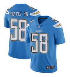 Chargers 58 Thomas Davis Sr Electric Blue Alternate Mens Stitched Football Vapor Untouchable Limit