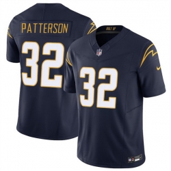 Men Los Angeles Chargers 32 Jaret Patterson Navy 2025 F U S E  Alternate Vapor Limited Stitched Football Jersey