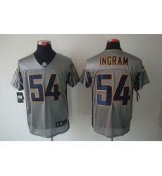 Nike San Diego Chargers 54 Melvin Ingram Grey Elite Shadow NFL Jersey