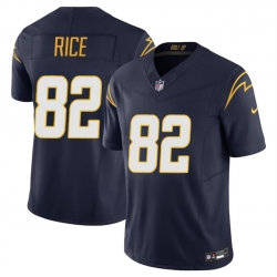 Youth Los Angeles Chargers 82 Brenden Rice Navy 2024 Draft F U S E Vapor Limited Stitched Football Jersey