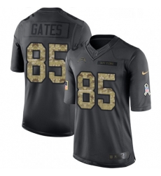 Youth Nike Los Angeles Chargers 85 Antonio Gates Limited Black 2016 Salute to Service NFL Jersey