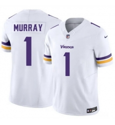 Men Minnesota Vikings  1 Kyler Murray White 2026 F U S E  Vapor Untouchable Limited Stitched Jersey