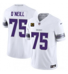 Men Minnesota Vikings  75 Brian O Neill White 2025 F U S E  Winter Warrior Limited Stitched Jersey