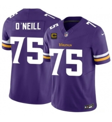 Men Minnesota Vikings  75 Brian O Neill White 2026 F U S E  4 Star C Patch Vapor Untouchable Limited Stitched Jersey