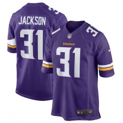 Men Nike Minnesota Vikings Khyree Jackson #31 Purple F U S E Stitched NFL Jersey