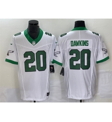 Men Philadelphia Eagles 20 Brian Dawkins White 2023 F U S E Vapor Untouchable Stitched Football Jersey