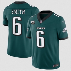 Men Philadelphia Eagles  6 DeVonta Smith Green 2026 F U S E  2 Star C Patch Vapor Untouchable Limited Stitched Football Jersey