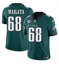 Men Philadelphia Eagles  68 Jordan Mailata Green 2026 F U S E  3 Star C Patch Vapor Untouchable Limited Stitched Football Jersey
