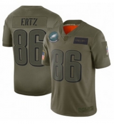 Men Philadelphia Eagles 86 Zach Ertz Limited Camo 2019 Salute to Service Football Jersey