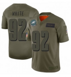 Men Philadelphia Eagles 92 Reggie White Limited Camo 2019 Salute to Service Football Jersey