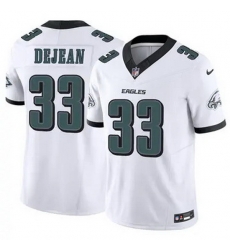 Men Philadelphia Eagles Cooper DeJean #33 White F U S E Stitched NFL Jersey