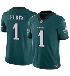 Men Philadelphia Eagles Jalen Hurts 1 Green F U S E Stitched NFL Jersey