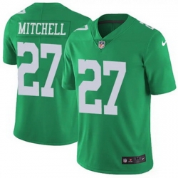 Men Philadelphia Eagles Quinyon Mitchell #27 Green Vapor Limited Stitched NFL Jersey