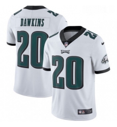 Mens Nike Philadelphia Eagles 20 Brian Dawkins White Vapor Untouchable Limited Player NFL Jersey