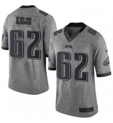 Mens Nike Philadelphia Eagles 62 Jason Kelce Limited Gray Gridiron NFL Jersey