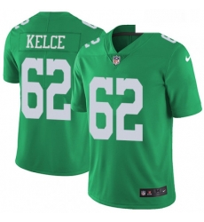 Mens Nike Philadelphia Eagles 62 Jason Kelce Limited Green Rush Vapor Untouchable NFL Jersey