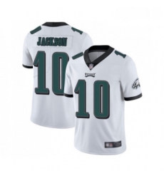 Mens Philadelphia Eagles 10 DeSean Jackson White Vapor Untouchable Limited Player Football Jersey