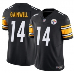 Men Pittsburgh Steelers 14 Kenneth Gainwell Black 2025 F U S E  Vapor Untouchable Limited Stitched Jersey