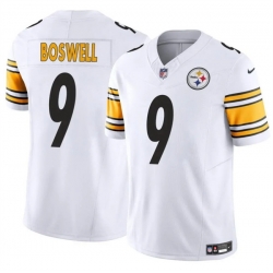 Men Pittsburgh Steelers 9 Chris Boswell White 2024 F U S E  Vapor Untouchable Limited Stitched Jersey