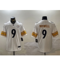 Men Pittsburgh Steelers 9 Chris Boswell White Vapor Untouchable Stitched Jersey