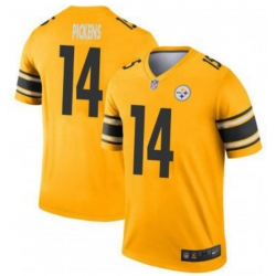 Men Pittsburgh Steelers George Pickens #14 Vapor Limited Inverted Gold Stitched NFL Jersey