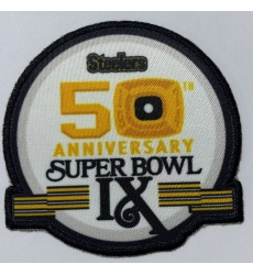 Men Steelers 50th Anniversary Patch Biaog