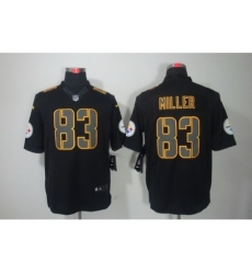 Nike Pittsburgh Steelers 83 Heath Miller Black Limited Impact NFL Jersey