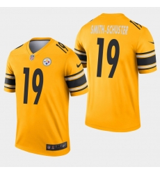 Pittsburgh Steelers 19 JuJu SmithSchuster Inverted Legend Gold Jersey