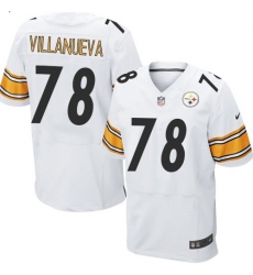 Youth Nike Steelers 78 Alejandro Villanueva White Elite Jersey