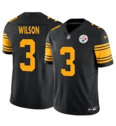 Youth Pittsburgh Steelers 3 Russell Wilson Rush F U S E Vapor Untouchable Limited Football Stitched Jersey