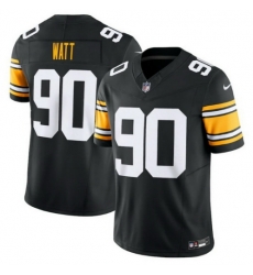 Youth Pittsburgh Steelers 90 T J Watt Black 2023 F.U.S.E. Vapor Untouchable Limited Jersey