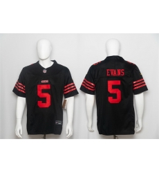 Men San Francisco 49ers  5 Mike Evans Black 2026 F U S E  Vapor Limited Stitched Football Jersey
