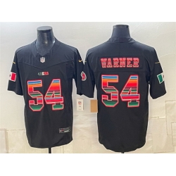 Men San Francisco 49ers  54 Fred Warner Black F U S E  Mexico Vapor Untouchabl Limited Stitched Football Jersey