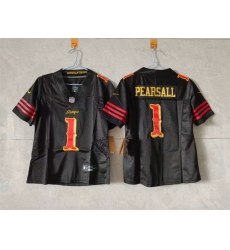 Women San Francisco 49ers 1 Ricky Pearsall Black 2025 F U S E Rivalries Vapor Limited Stitched Jersey Women San Francisco 49ers 1 Ricky Pearsall Black 2025 F U S E Rivalries Vapor Limited Stitched Jersey
