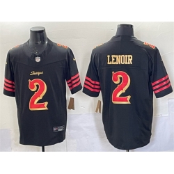 Women San Francisco 49ers 2 Deommodore Lenoir Black 2025 F U S E Rivalries Vapor Limited Stitched Football Jersey