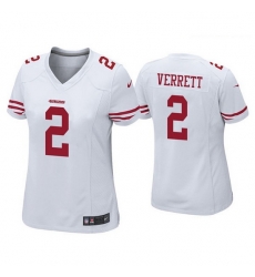 Women San Francisco 49ers 2 Jason Verrett White Vapor limited Jersey