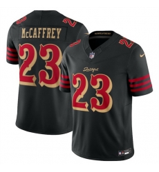 Women San Francisco 49ers 23 Christian McCaffrey Black 2025 F U S E Rivalries Vapor Limited Stitched Football Jersey